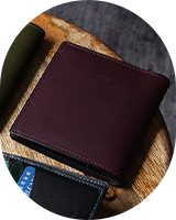 Air Wallet oil leather